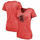 Women's Calgary Flames Fanatics Branded Personalized Insignia Tri Blend T-Shirt Red FengYun,baseball caps,new era cap wholesale,wholesale hats